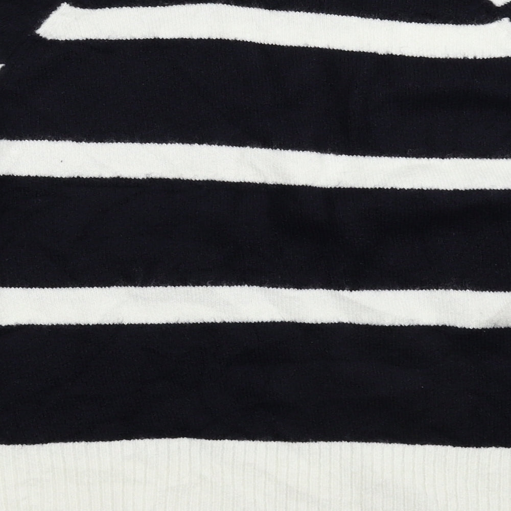 F&F Womens Multicoloured Striped Knit Pullover Jumper Size 12
