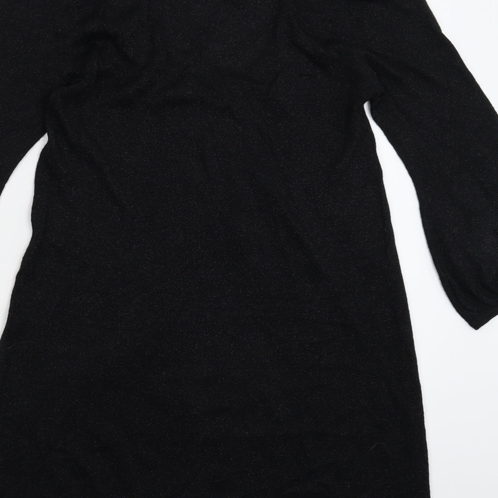 Autograph Womens Black Knit Pullover Jumper Size 10