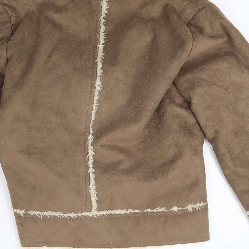 Dorothy Perkins Womens Brown Jacket Coat Size 12