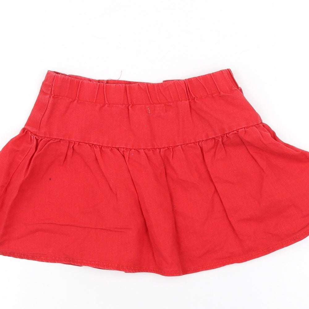 Funky Diva Girls Red A-Line Skirt Size 3-4 Years