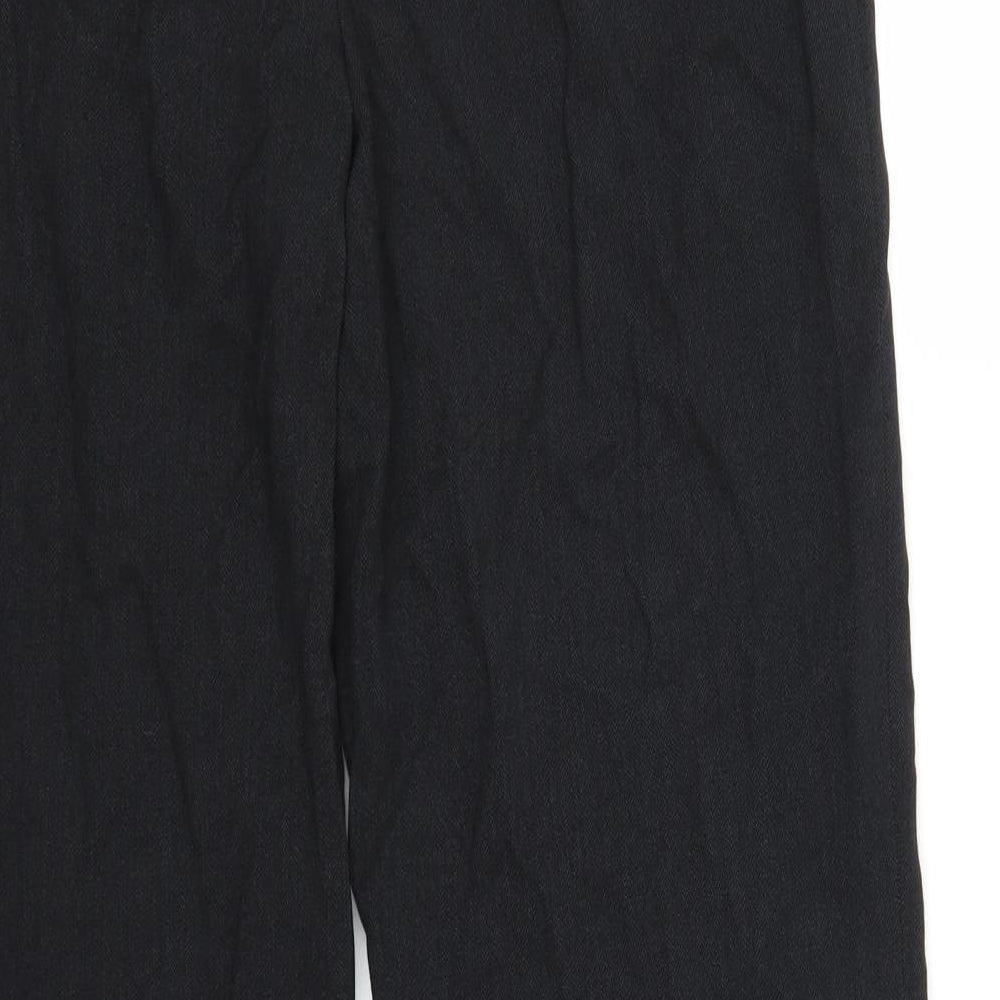 Marks and Spencer Womens Black Trousers Size 12 L28 in