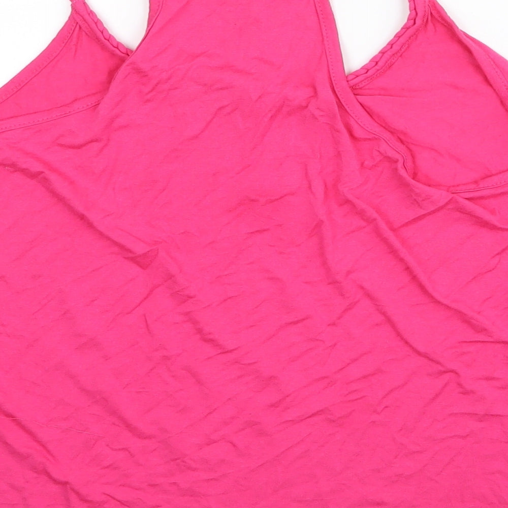 George Womens Pink Basic Blouse Size 12