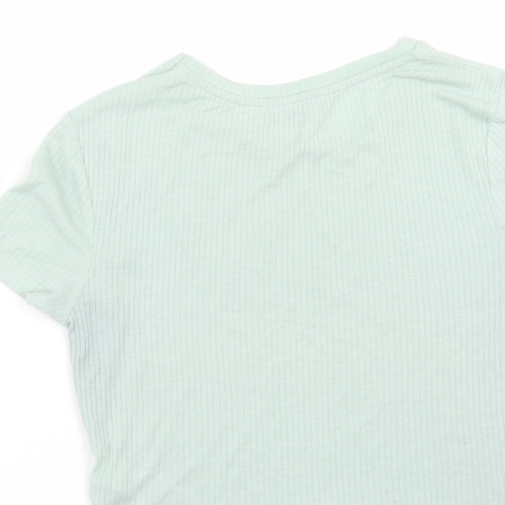 New Look Womens Green Basic T-Shirt Size 10