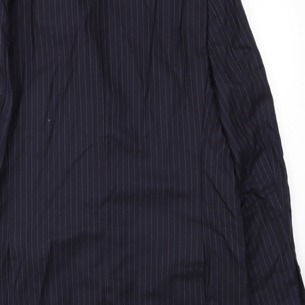 AUTIN REED Mens Blue Striped Jacket Blazer Size 44