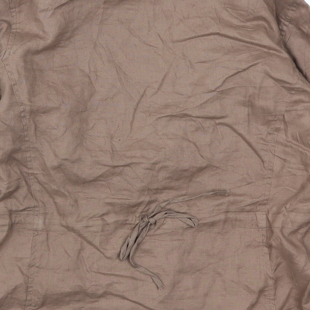 Queenspark Womens Brown Jacket Size 12