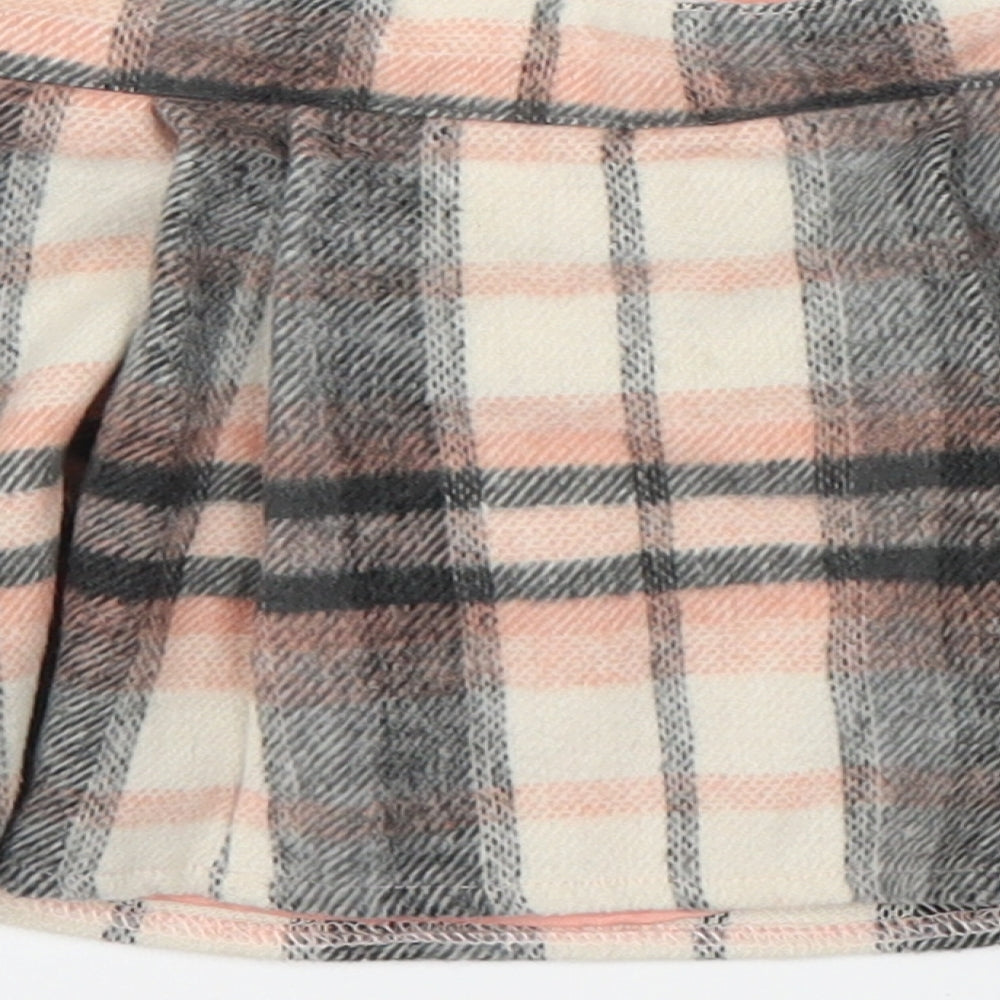F&F Girls Pink Plaid A-Line Skirt Size 12-18 Months