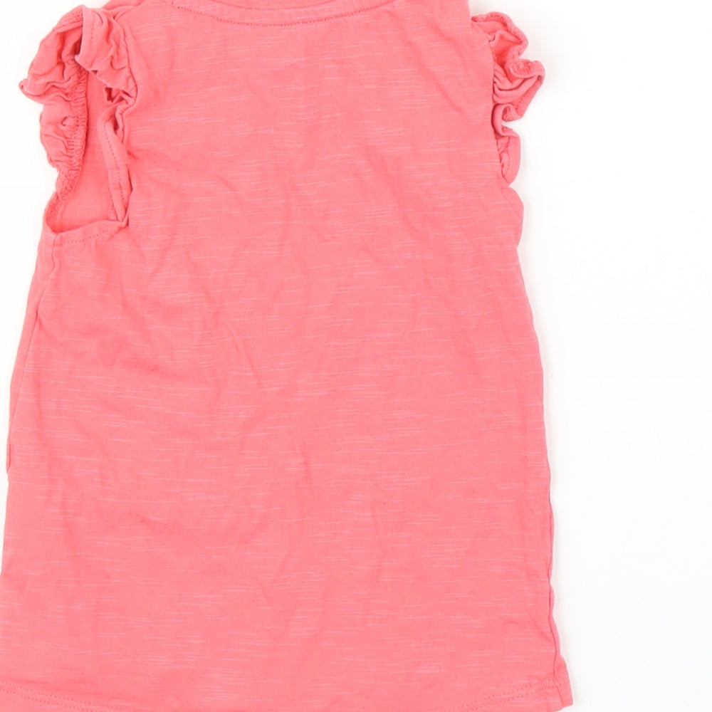 F&F Girls Pink Basic T-Shirt Size 24 Months