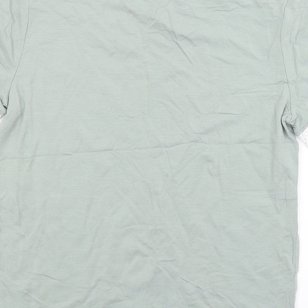 Divided Womens Green Basic T-Shirt Size XS