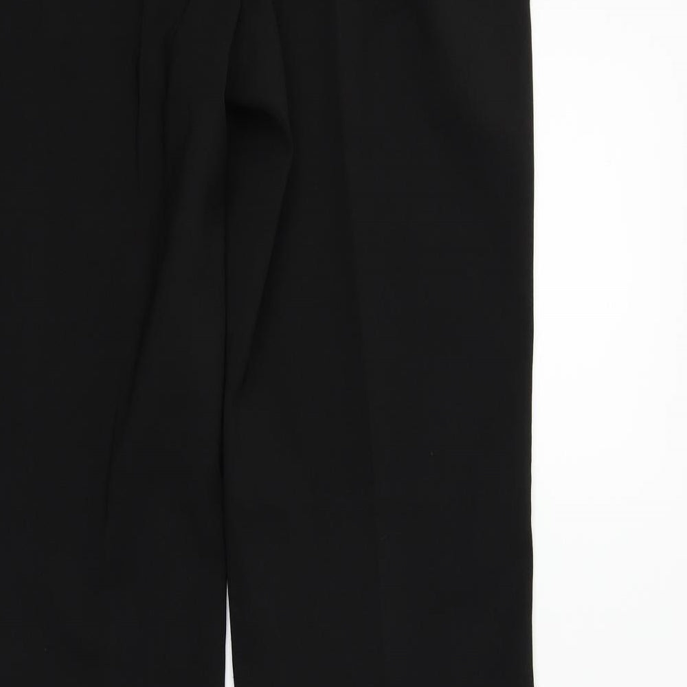 Preworn Womens Black Trousers Size 12 L31 in