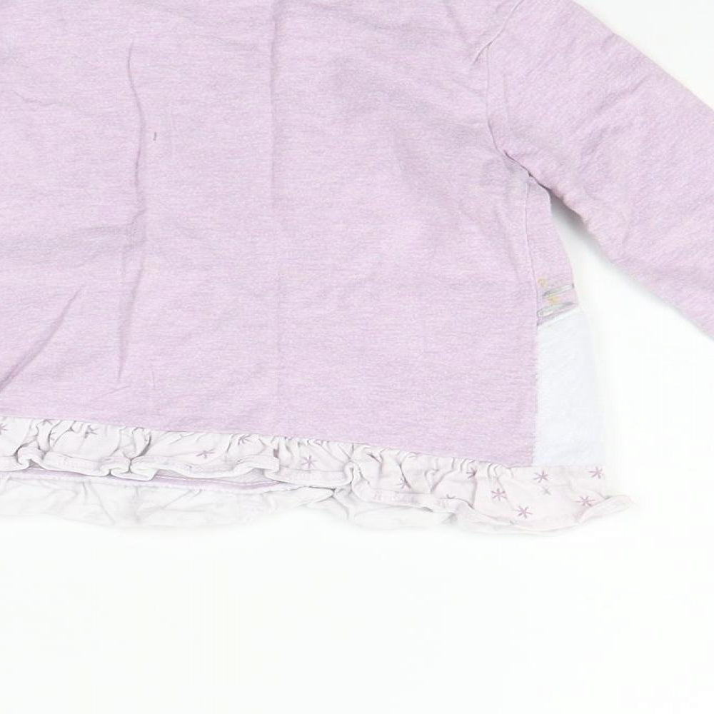 TU Girls Purple Henley Jumper Size 9-12 Months