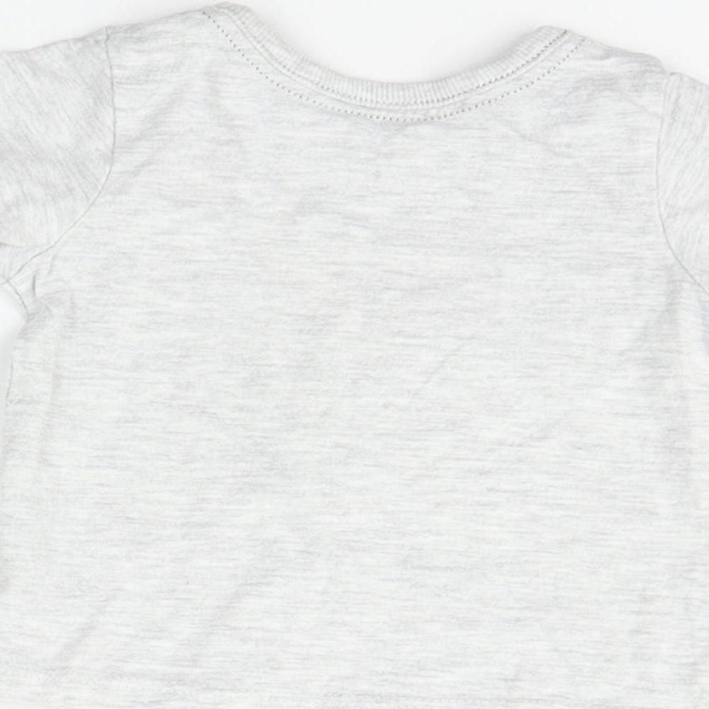 George Boys Grey Basic T-Shirt Size 0-3 Months