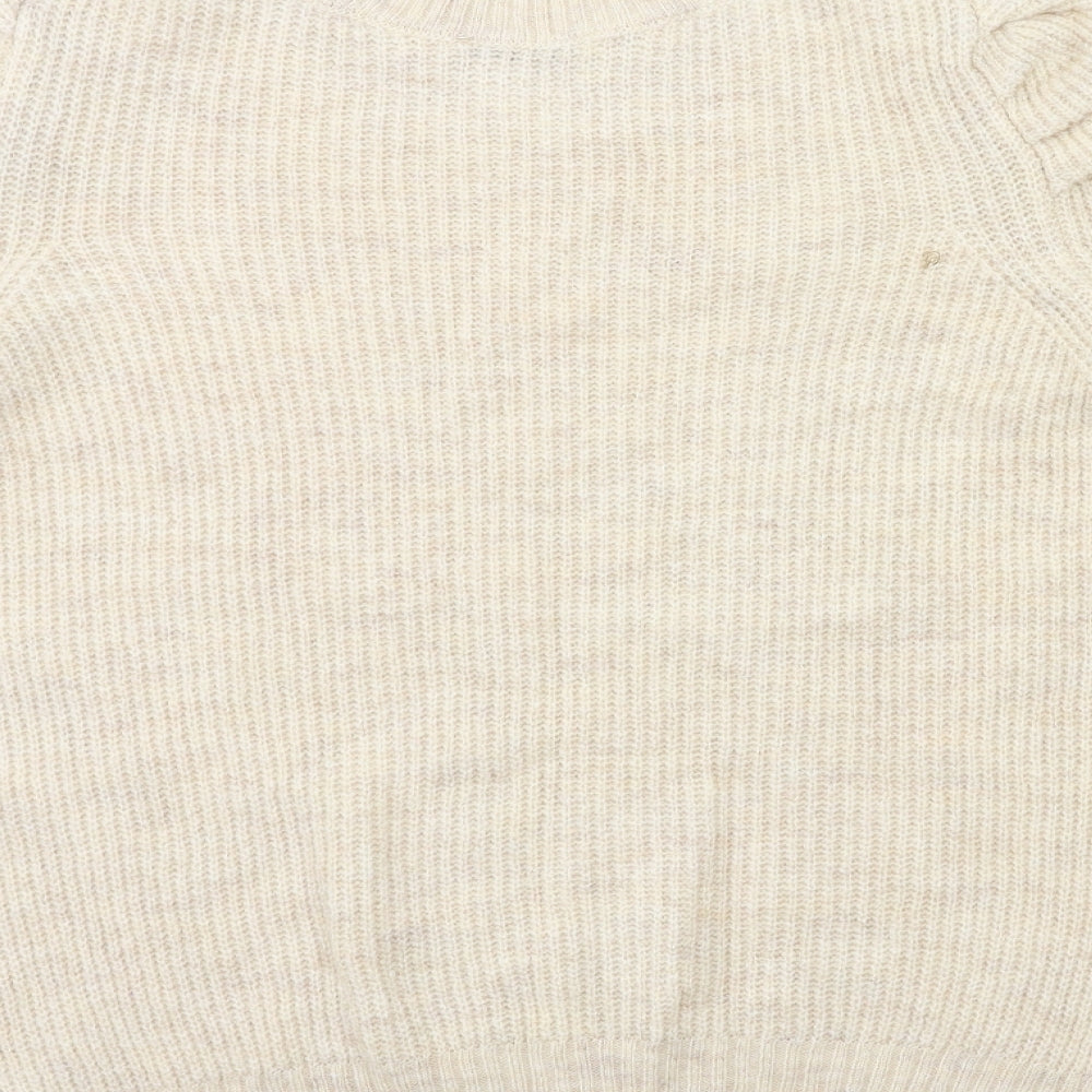 George Womens Beige Knit Pullover Jumper Size L