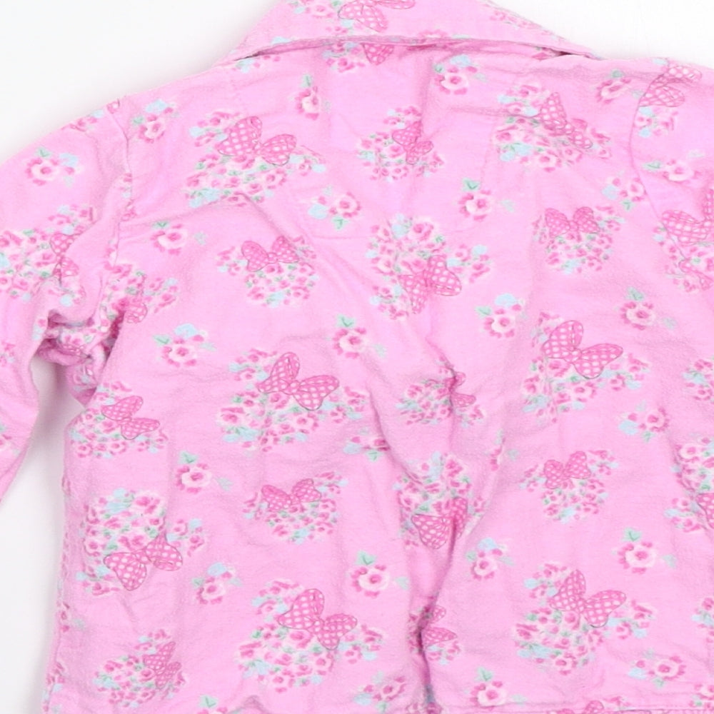 Disney Girls Pink Floral Babydoll Pyjama Top Size 18-24 Months