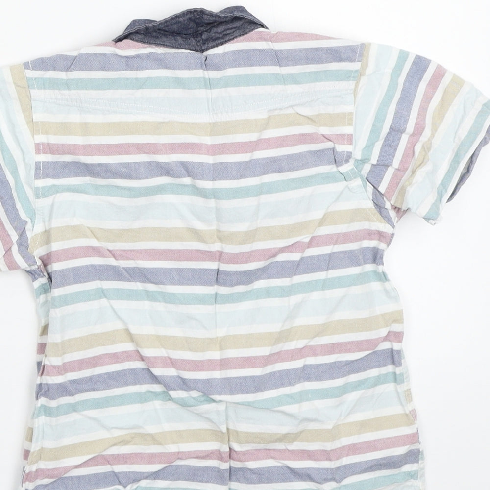 Westcoast cool Boys White Striped Basic Button-Up Size 3-4 Years
