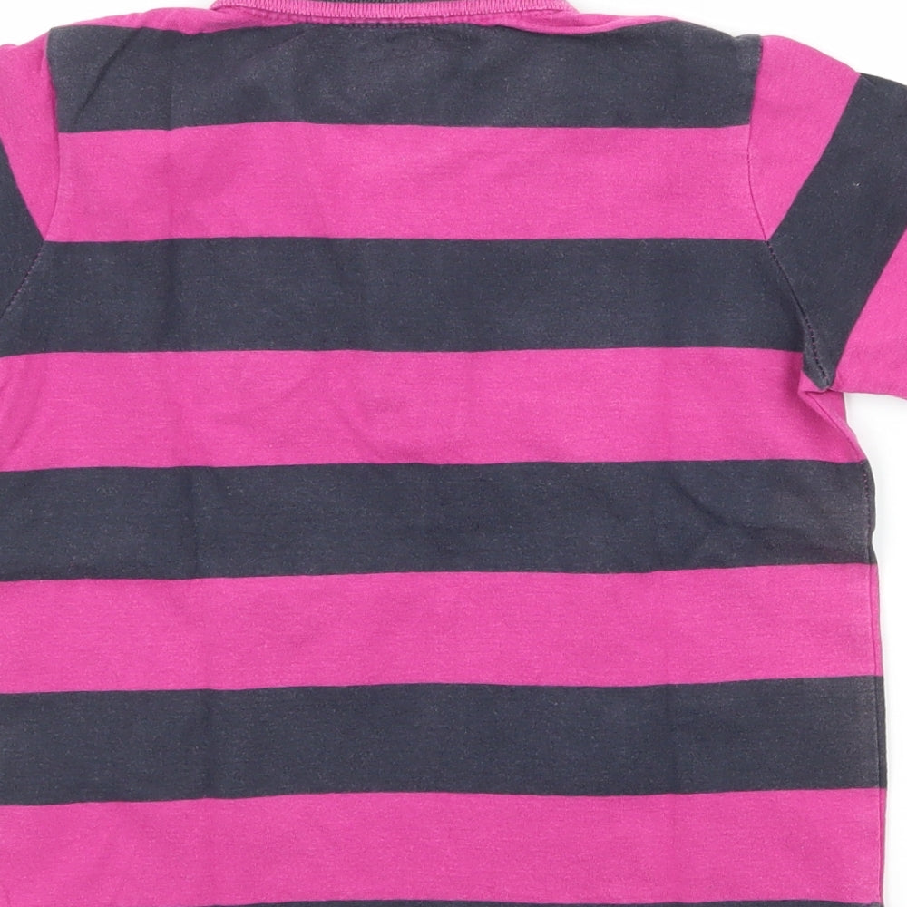 Gap Boys Purple Striped Jersey Basic T-Shirt Size 4 Years