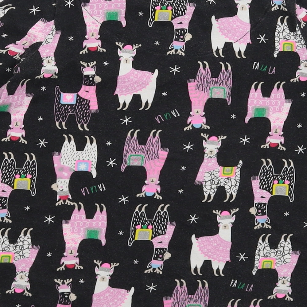 F&F Girls Black T-Shirt Dress Size 2-3 Years