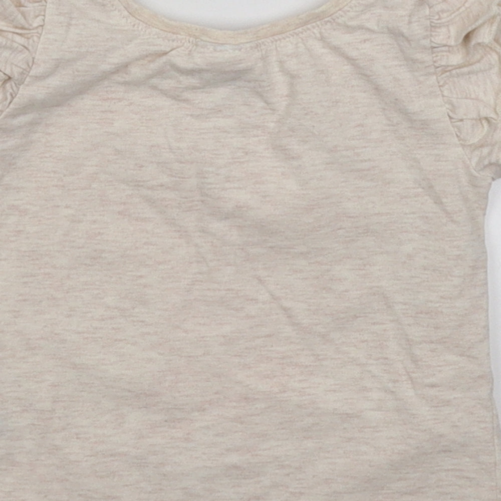 NEXT Girls Grey Basic T-Shirt Size 3-6 Months