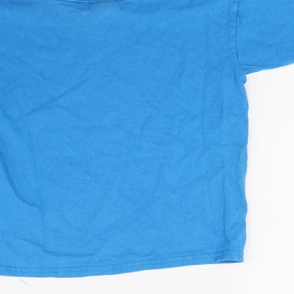 Gilden Boys Blue Basic T-Shirt Size XS - Isle of Man