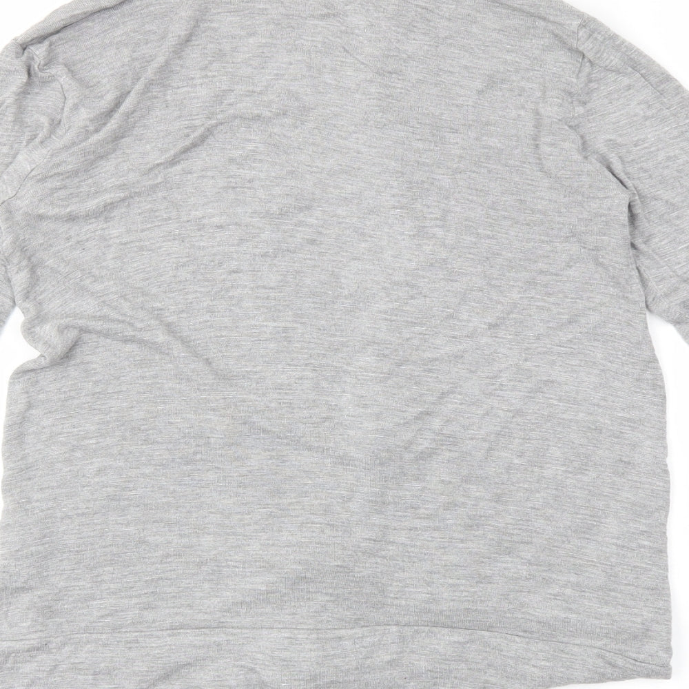 Papaya Womens Grey Wrap Jumper Size 8