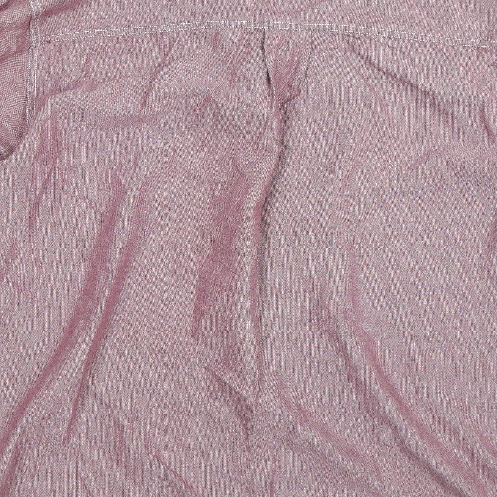 Peacocks Mens Pink Button-Up Size XL