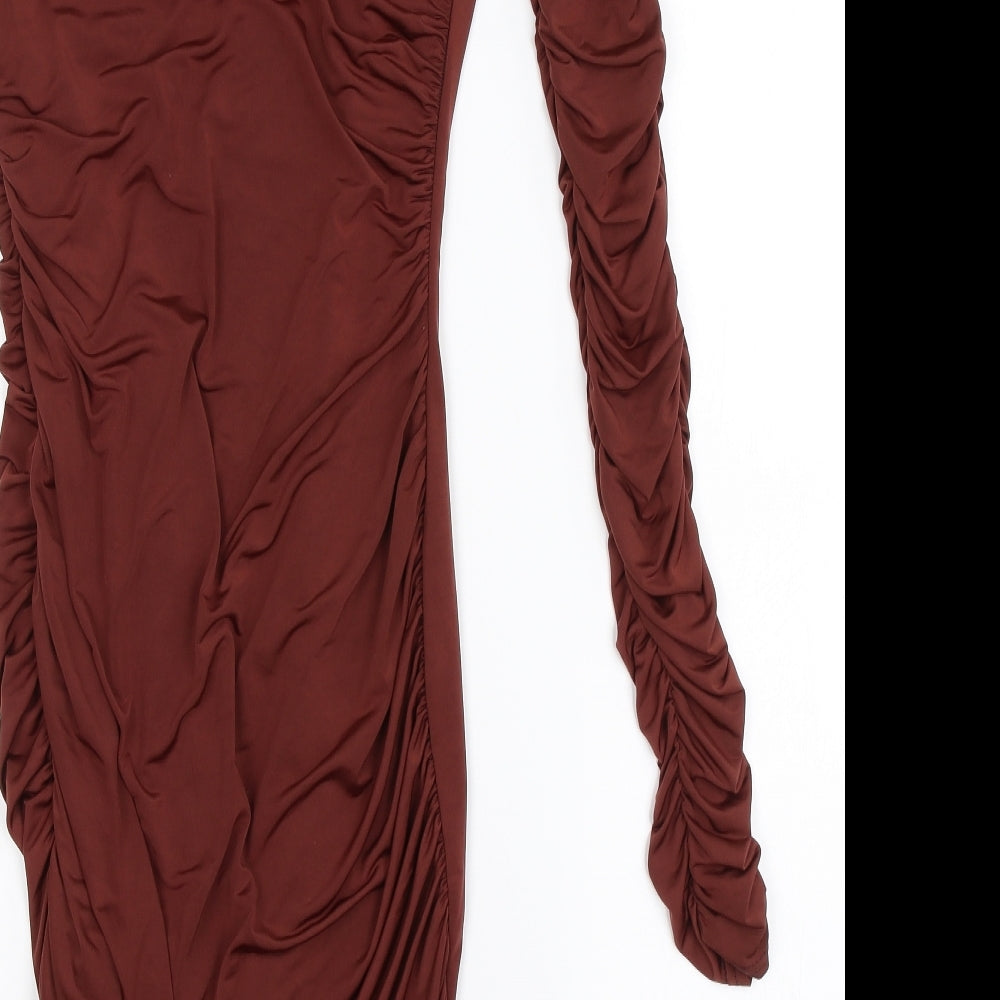 Missguided Womens Brown Bodycon Size 8