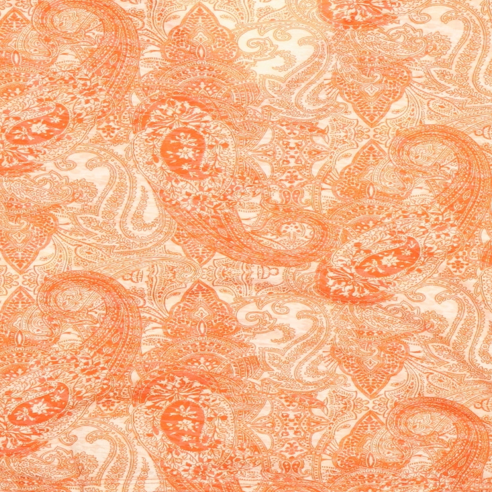 Wallis Womens Orange Paisley Basic Blouse Size S