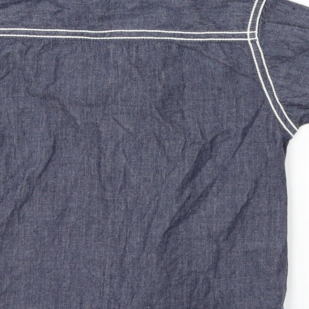 Aarong Boys Blue Basic Button-Up Size 2-3 Years