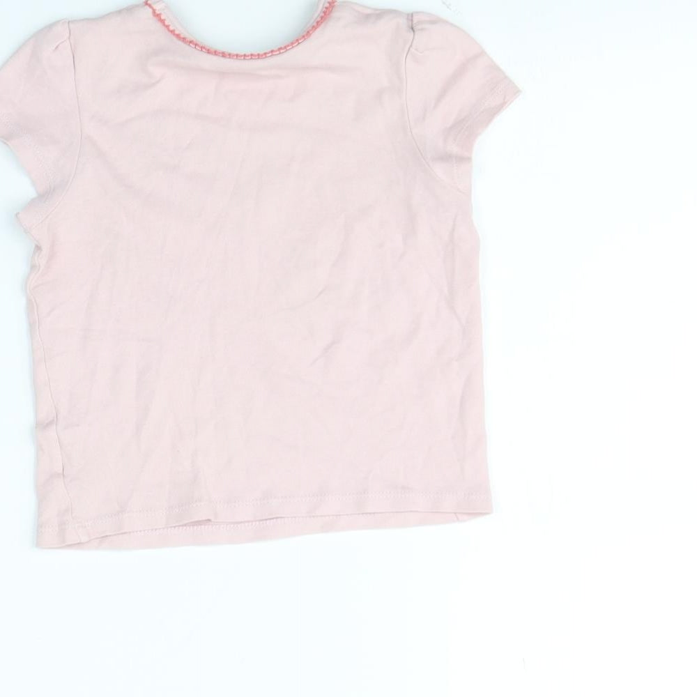 Mini Club Girls Pink Basic T-Shirt Size 3 Years - Flamingo