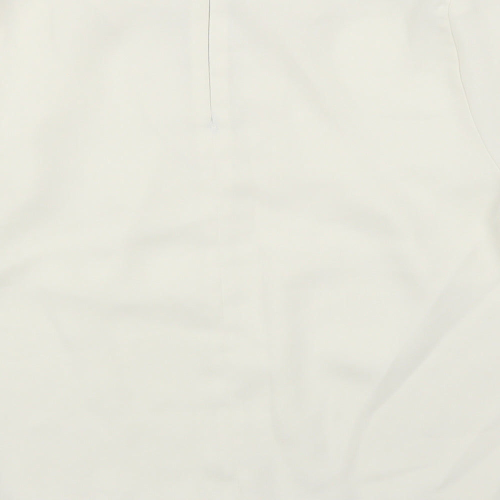 Topshop Womens White Basic Blouse Size 10