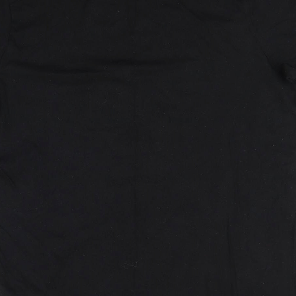 glamzoo Mens Black T-Shirt Size L