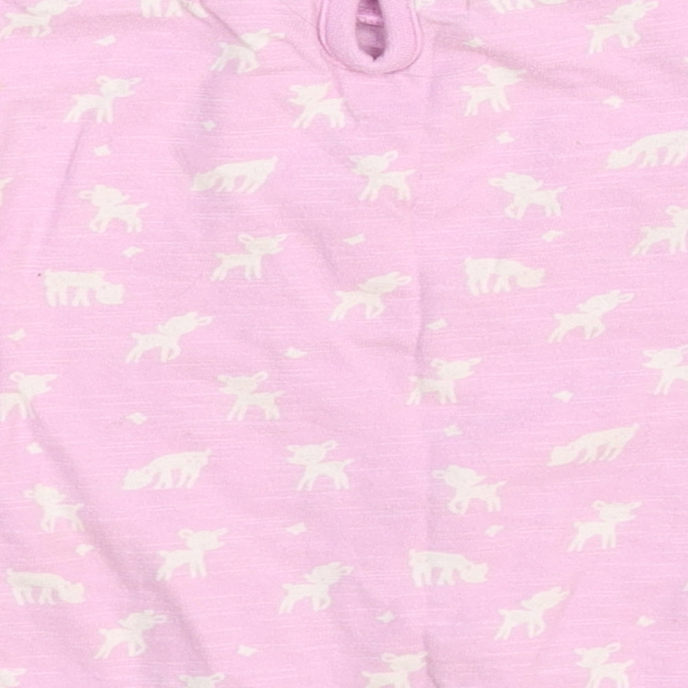 F&F Girls Pink Basic T-Shirt Size 6-9 Months - Bambi