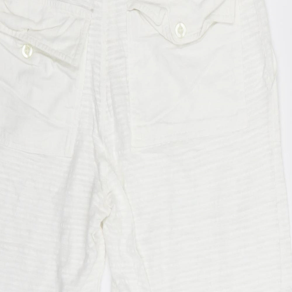 Preworn Womens White Capri Trousers Size M