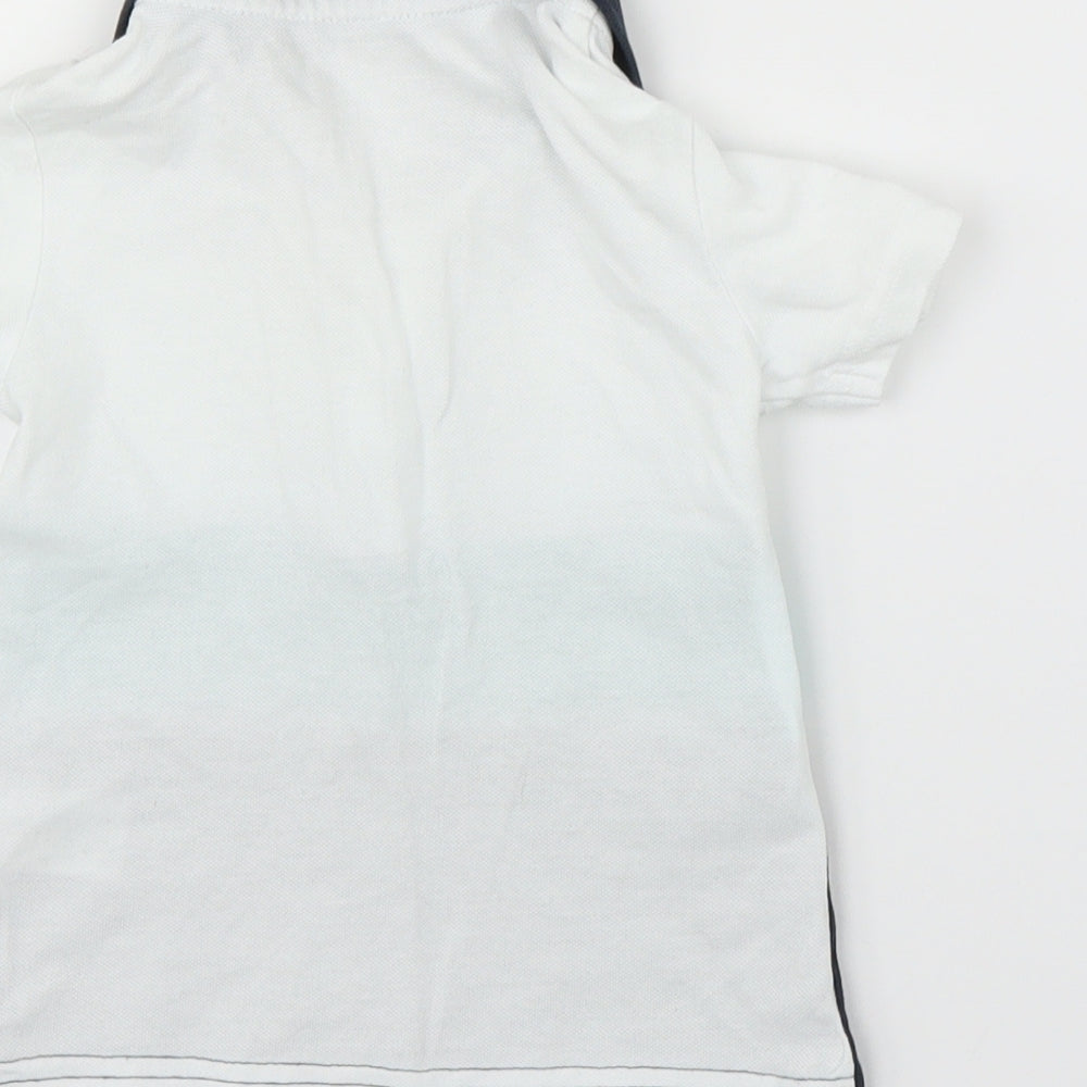 Matalan Boys White Basic Polo Size 12-18 Months