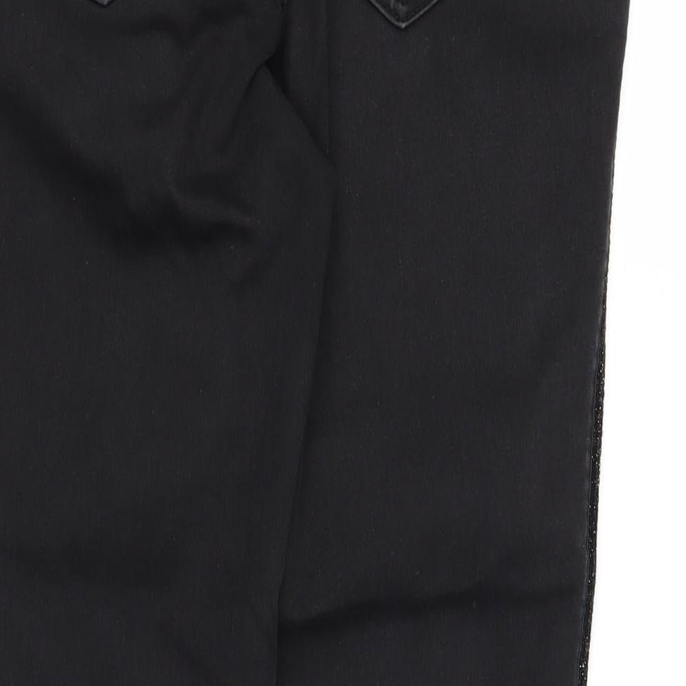 B. You Womens Black Denim Skinny Jeans Size 14 L26 in