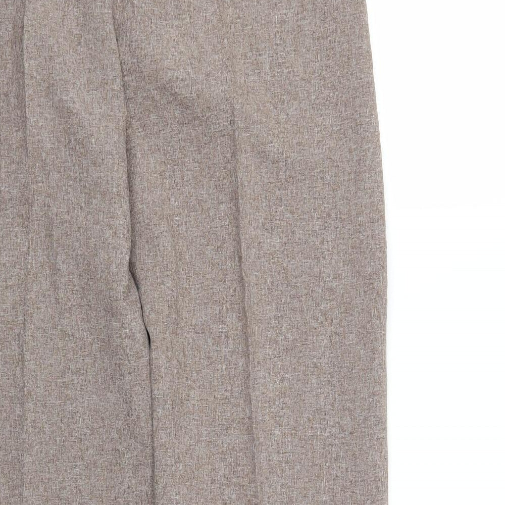 Preworn Womens Brown Pedal Pusher Trousers Size S L24 in