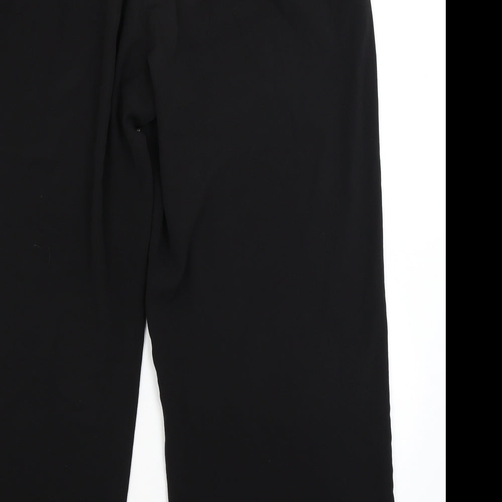 Papaya Womens Black Trousers Size 16 L28 in