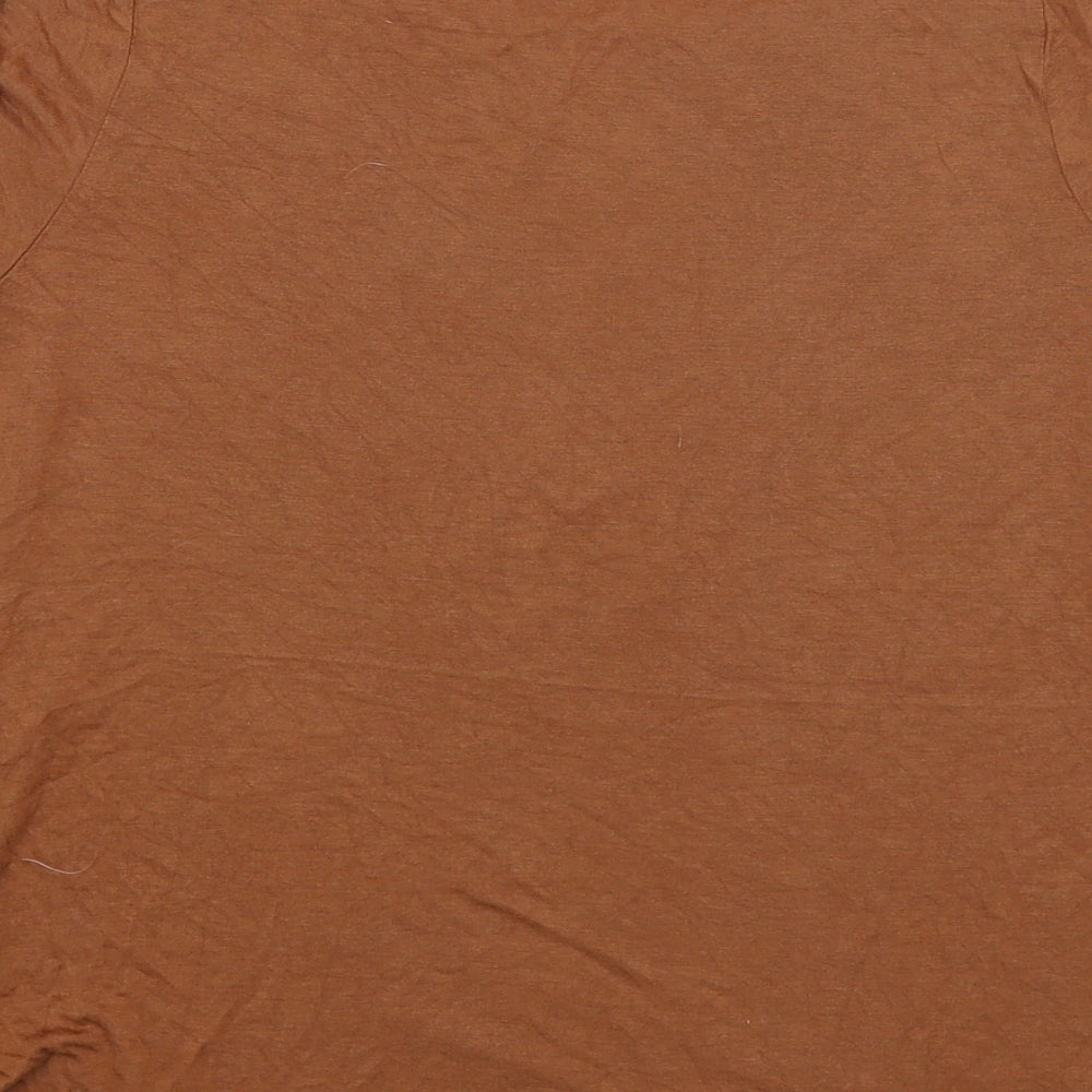 Atmosphere Womens Brown Basic T-Shirt Size 10