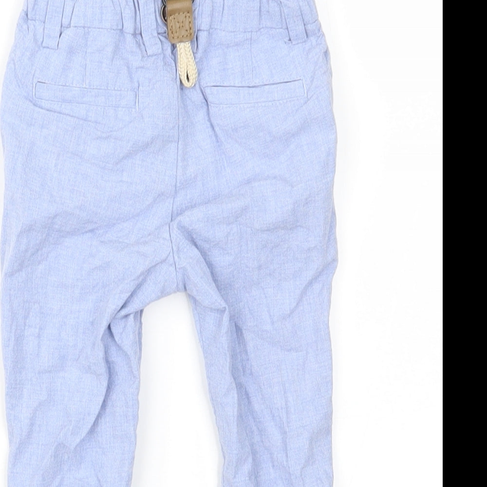 NEXT Boys Blue Cargo Trousers Size 9 Months