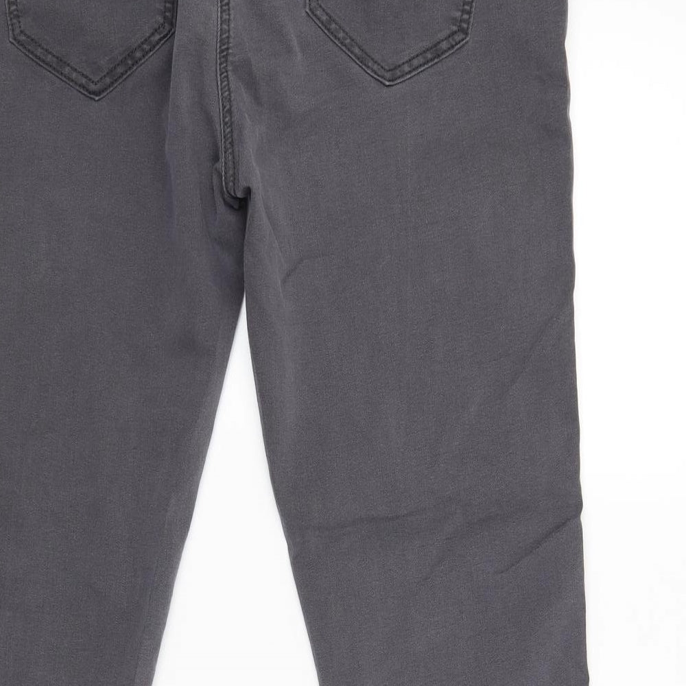 TU Womens Silver Skinny Jeans Size 14 L27 in