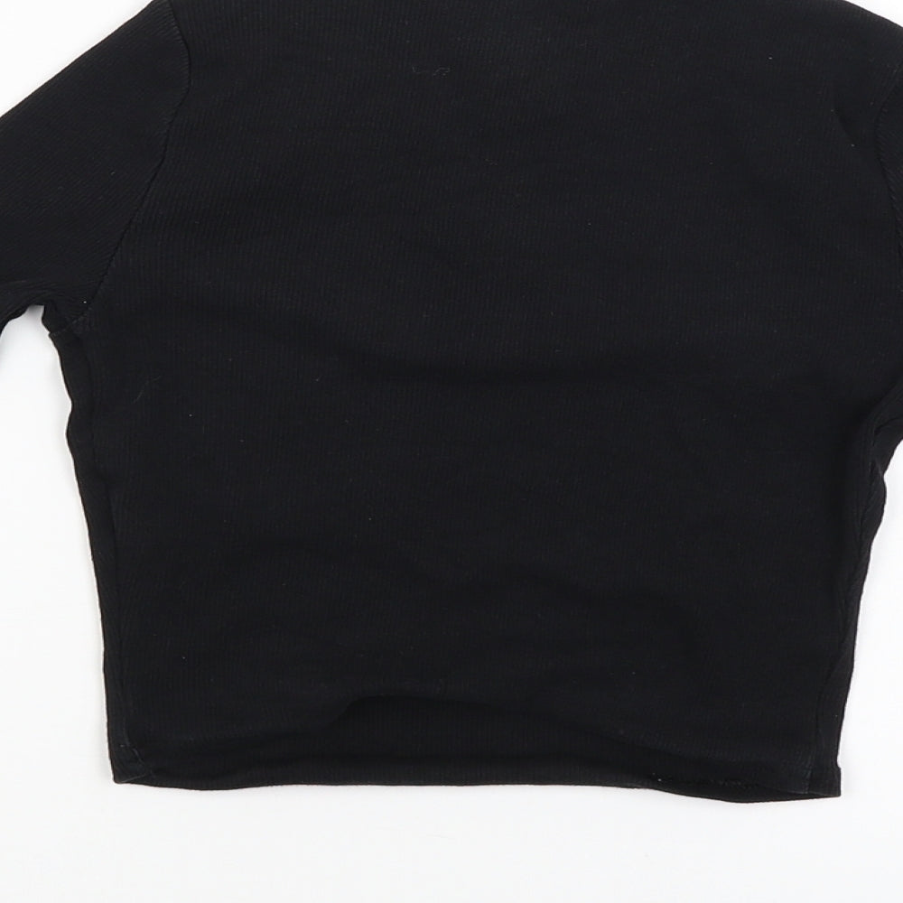 New Look Girls Black Cardigan Jumper Size 9 Years