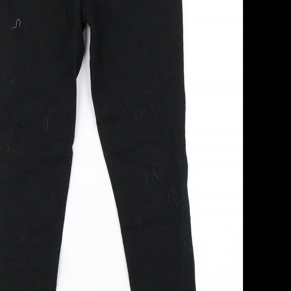 Denim & Co. Girls Black Denim Straight Jeans Size 10-11 Years