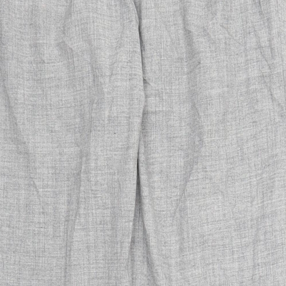 Papaya Womens Grey Capri Trousers Size 8 L24 in