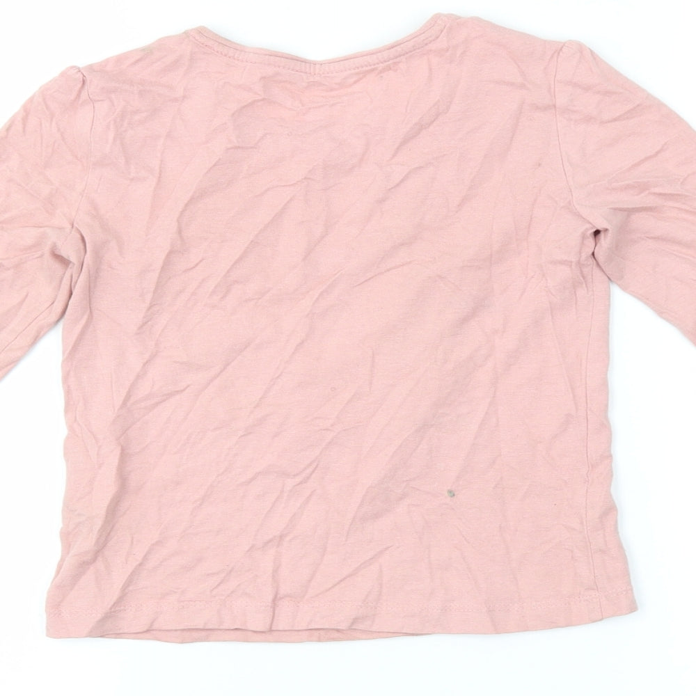 Primark Girls Pink Basic T-Shirt Size 6-7 Years