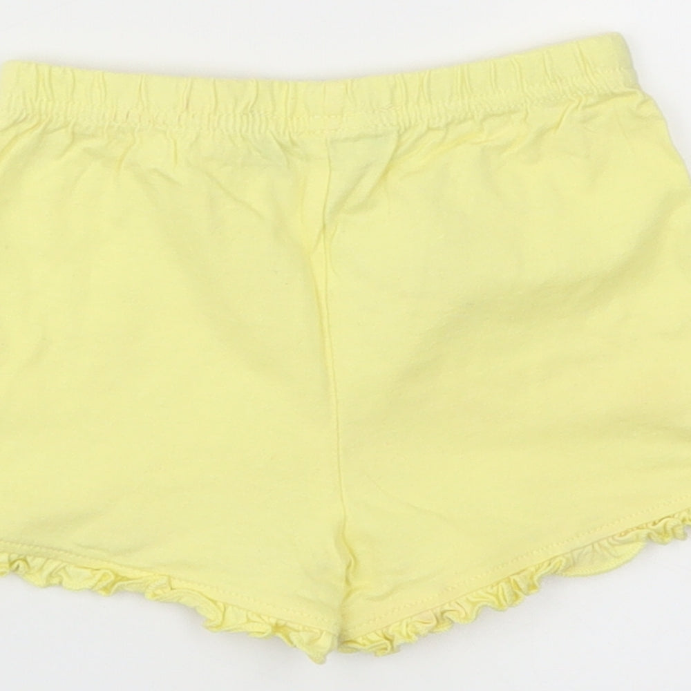 Primark Girls Yellow Cropped Trousers Size 12-18 Months