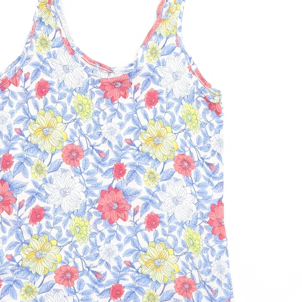 George Womens Multicoloured Floral Basic Tank Size 10