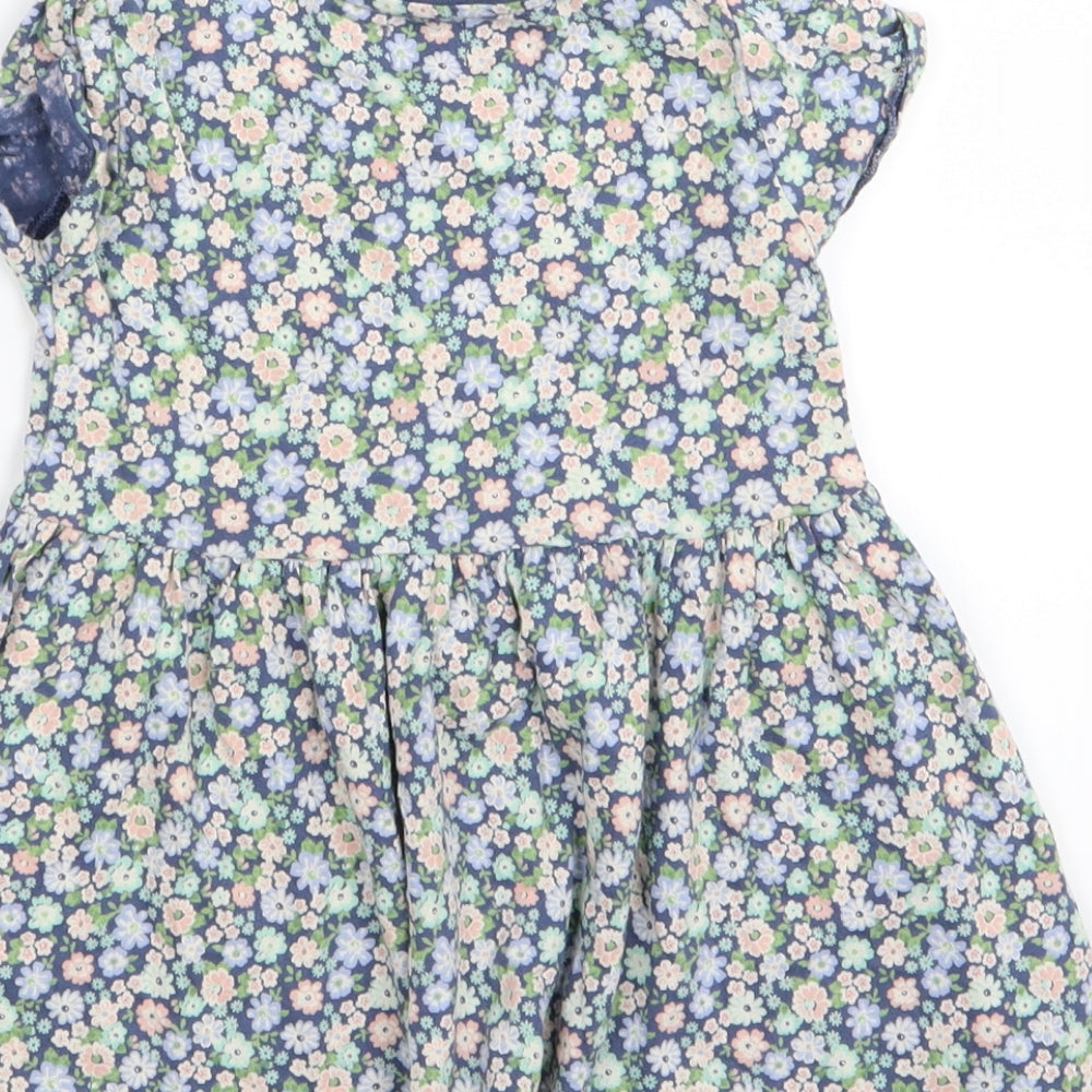 F&F Girls Multicoloured Floral Fit & Flare Size 2-3 Years