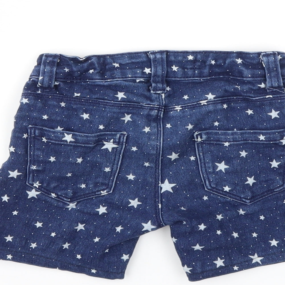 DENIM &CO Boys Blue Argyle/Diamond Capri Trousers Size 4-5 Years