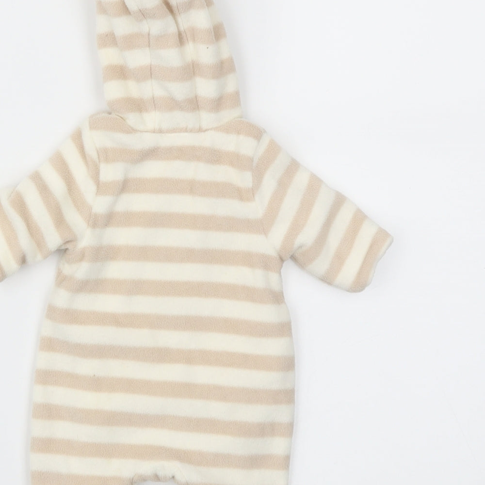 F&F Brown Striped Babygrow One-Piece Size Newborn