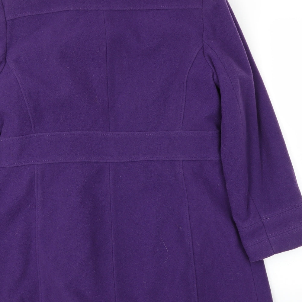 BHS Womens Purple Jacket Coat Size 16