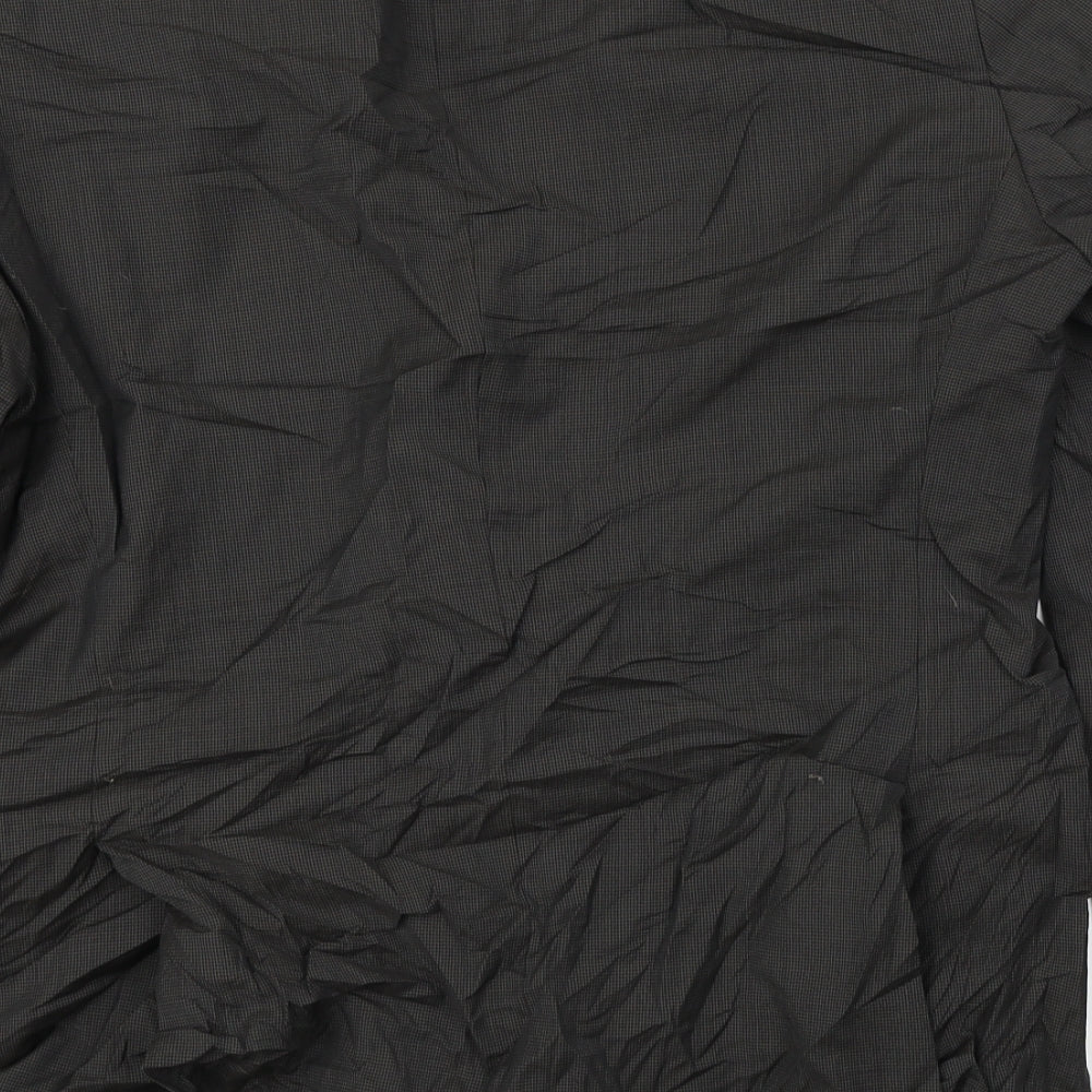 Super 100's Womens Black Jacket Blazer Size 38